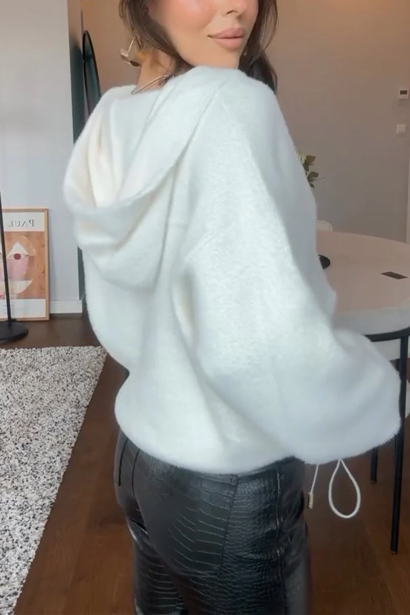 Women's Casual Hooded Single-breasted Jacket